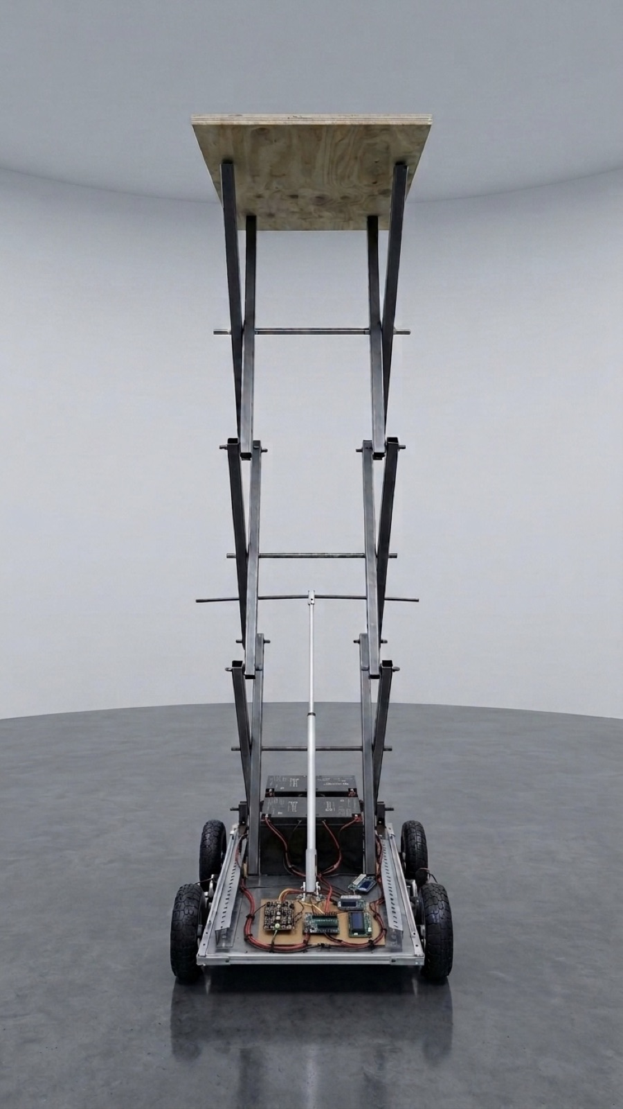 X-FLEX Compact Scissor Lift: completed platform, fully extended